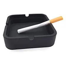Cinzeiro De Silicone Borracha Durável - Quadrado Cor Preto Foto mini 2