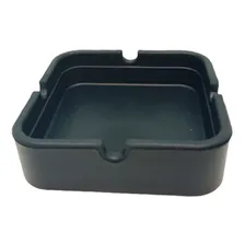 Cinzeiro De Silicone Borracha Durável - Quadrado Cor Preto Foto mini 1