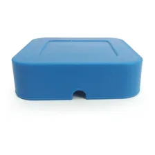 Cinzeiro De Silicone Borracha Quadrado Durável Cor Azul Foto mini 3