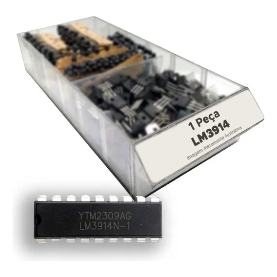Circuito Integrado Lm3914 = Lm 3914 - Dip18 Foto 1