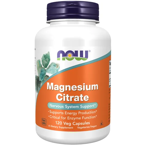 Citrato de Magnesio 120 Capsulas Now Foods Magnesium Citrate Foto 1