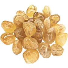 Citrino Pedra Rolada 100g Semi Preciosas Magia Da Pedra Foto mini 1