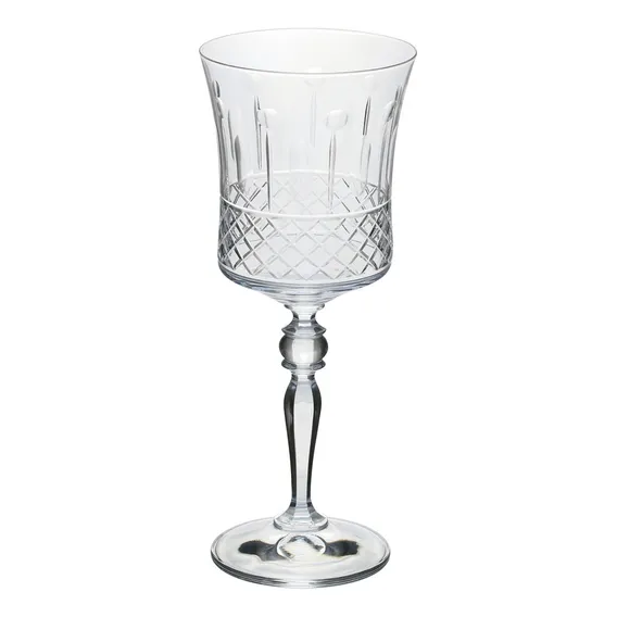 Cj 6 Taças Cristal Lapidado Para Água Grace 300ml Cor Transparente Foto 1