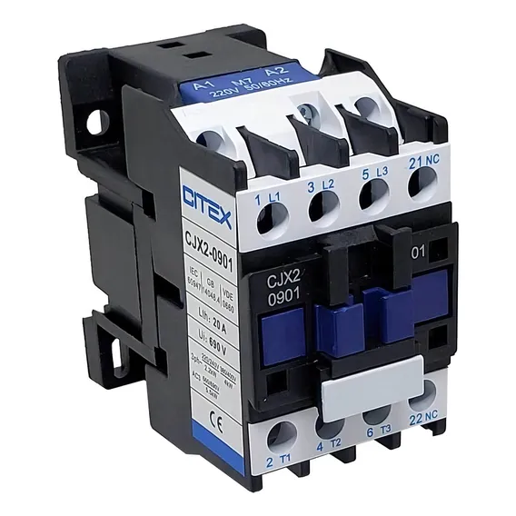 Cjx2-0901 Q7 380v 50/60hz Contator Tripolar 9a +1nf Foto 1