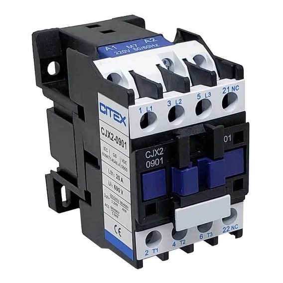 Cjx2-0901 Q7 380v 50/60hz Contator Tripolar 9a +1nf Foto 1