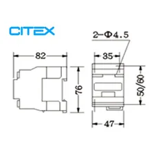 Cjx2-0901 Q7 380v 50/60hz Contator Tripolar 9a +1nf Foto mini 3