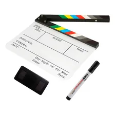 Claquete Cinema Profissional Branca Colorida Foto mini 2