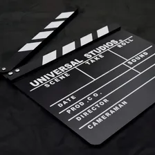 Claquete De Cinema Hollywood Ou Decoração Youtube 30x28cm Foto mini 4