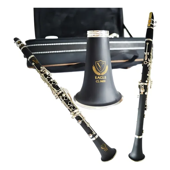 Clarineta Eagle Cl04n 17 Chaves Niquelada Foto 1
