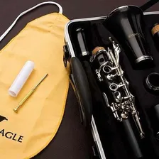 Clarinete Eagle Soprano Em Sib 17 Chaves Niqueladas Cl04n Foto mini  3