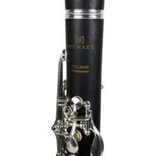 Clarinete Michael Wclm40n Black Chave Prata Com Estojo Cor Preto Foto mini 3