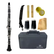 Clarinete Michael Wclm40n Black Chave Prata Com Estojo Cor Preto Foto mini 1