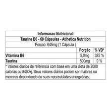 Cleanlab Taurine B6 Taurina E Vitamina - 60 Caps - Atlhetica Foto mini 3