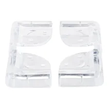 Clink Kit 4 Protetor Quina Armário Móveis Cantoneira Criança Bebê Cor Transparente Foto mini 2