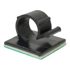 Clip Base Fixadora Abraçadeira Autoadesivo 6mm - 50pçs Preta Foto  mini 1