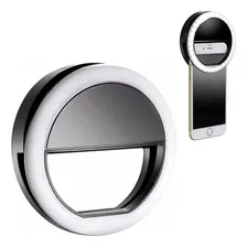Clipe Anel Luz - Selfie Ring Light Flash Celular Universal Foto mini 1