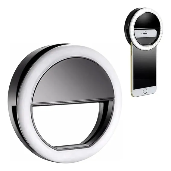Clipe Anel Luz - Selfie Ring Light Flash Celular Universal Foto 1