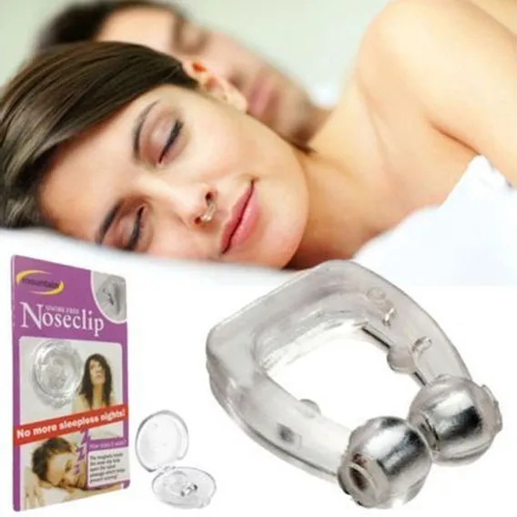 Clipe Dilatador Nasal De Silicone Magnético Anti Ronco Foto 1
