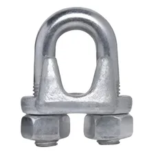 Clips Grampo Pesado 3/8 (10mm) P/ Cabo De Aço - 100 Peças Foto mini 1