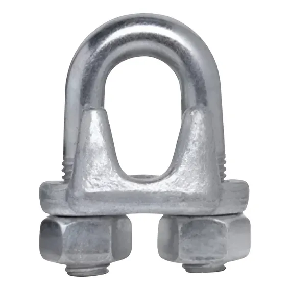 Clips Grampo Pesado 3/8 (10mm) P/ Cabo De Aço - 100 Peças Foto 1