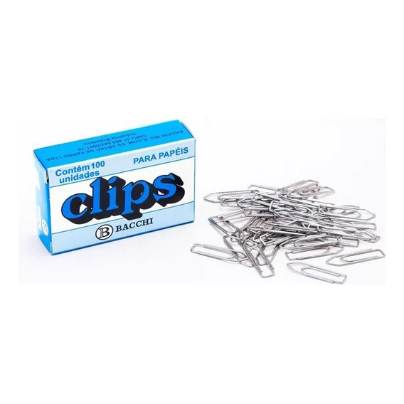 Clips NÂș 2 Galvanizados Com 100 Unidades Bacchi Foto 1