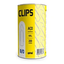 Clips  Galvanizado (lata C/500g) Spiral Pt 1 Un Cor Prateado Foto  mini 1