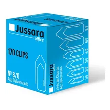 Clips P/papel Galvanizado 8/0 - Cx C/ 170 Un Cor Branco Foto mini 1