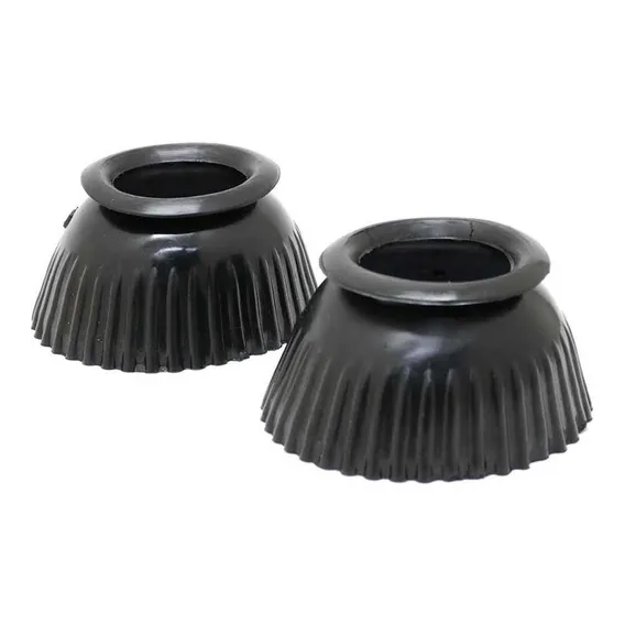Cloche Para Cavalo De Borracha Cor Preto Foto 1
