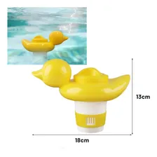 Clorador Dosador Flutuante Margarida Para Piscinas Pato Foto mini 3