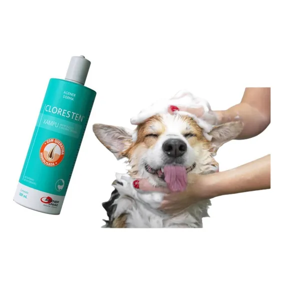 Cloresten Xampu Antifungico Agener Pet Drclean 500ml Foto 1