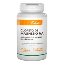 Cloreto De Magnésio Pa 260mg 100 Cápsulas Tiaraju Foto mini 1