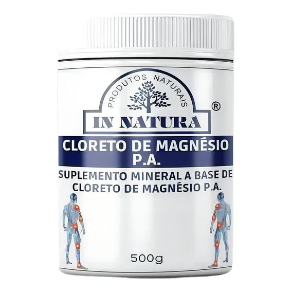 Cloreto De Magnésio Pote 500g In Natura Foto 1