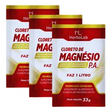 Cloreto Magnésio P.a. 3 Sachês 33g Cada Sabor Neutro Foto  mini 1
