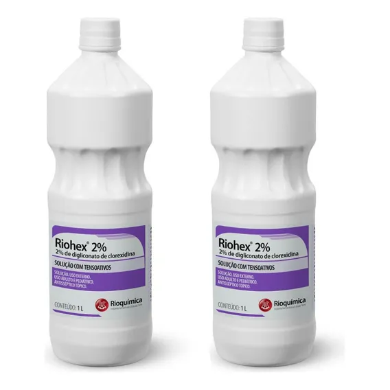 Clorexidina 2% Degermante Rioquimica 2 Litros - Antisséptico Foto 1