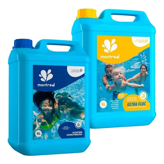 Cloro Algicida + Floculante Para Piscinas 5 Litros Montreal Foto 1