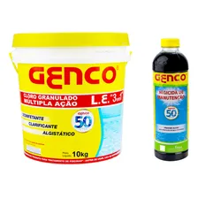 Cloro Granulado 3x1 Multi Ação 10kg Genco + Algicida Piscina Foto mini 1