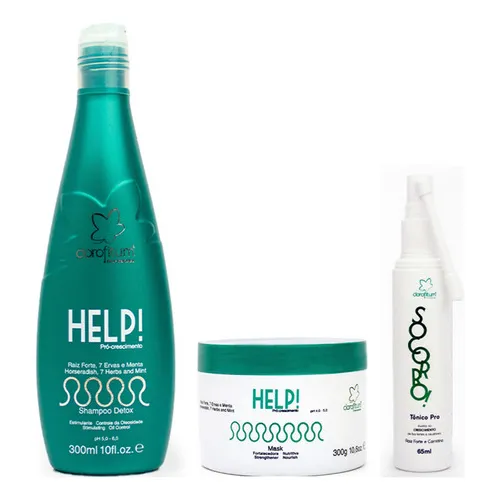 Clorofitum Help Pr贸 Shampoo E M谩scara + Socorro T么nico Pro Foto 1