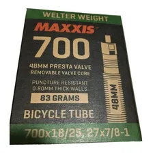 Câmara Ar Maxxis Speed 700 X 18/25 Bico 48mm RemovĂvel 83gr Tipo Da Válvula Presta Foto mini 3