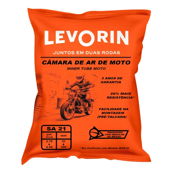 Câmara Ar Moto 21 Enduro Sa Levorin Foto 1
