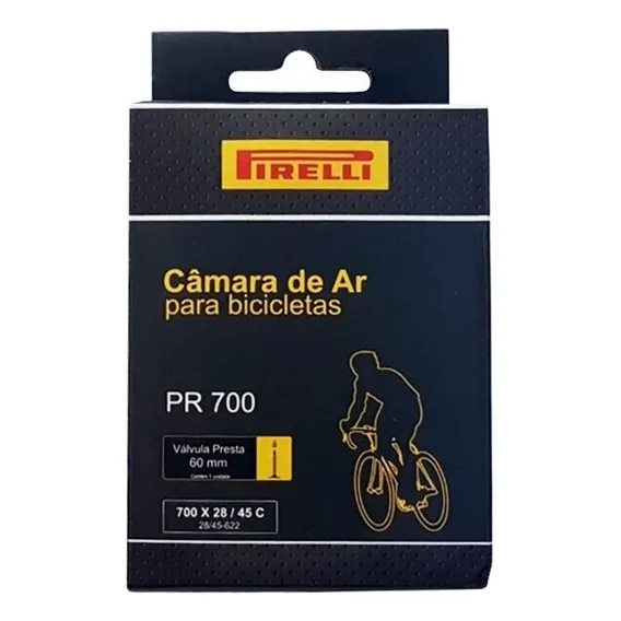 Câmara De Ar Aro 700c Pirelli Pr-700 Tipo da válvula Presta Foto 1