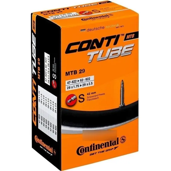 Câmara De Ar Continental Mtb Aro 29 Válvula Presta 42mm Foto 1