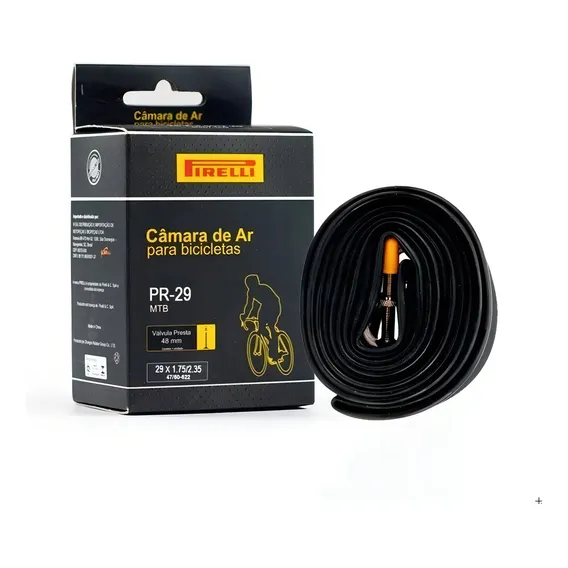 Câmara De Ar Pirelli Bicicleta Mtb Aro 29 Presta 48mm Foto 1