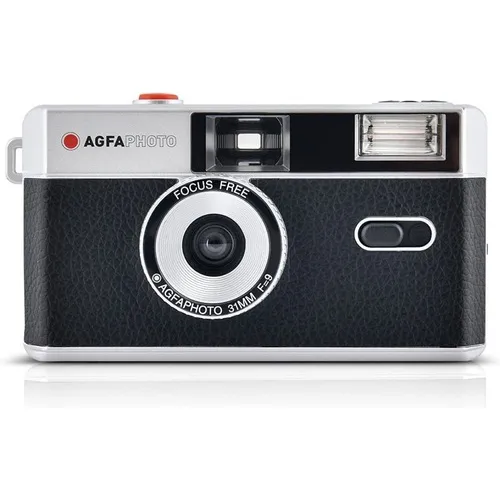 Câmera De Filme Agfaphoto Reutilizavél 35mm Analogica Nova Cor Preto Foto 1