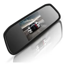 Câmera De Ré + Sensor Estacionamento + Tela Retrovisor Lcd Foto mini 2