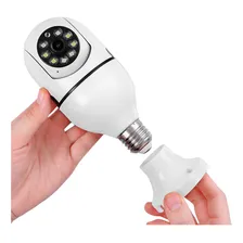Câmera De Segurança Bivena Camera Ip Inteligente Lampada Panoramica Yoosee Wifi E Espiã Camera Ip Inteligente Lampada Panoramica Yoosee Wifi E Espiã Com Resolução De 1080p Branca Foto mini 3