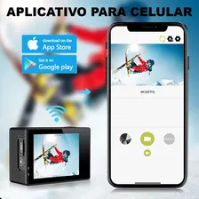 Câmera de vĂdeo Eken H9R Sport 4K Capacete Controle Preta Foto mini 4