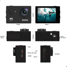 Câmera de vĂdeo Eken H9R Sport 4K Capacete Controle Preta Foto mini 3