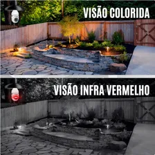 Câmera de vigilância Lâmpada Wifi Panoramic 1080P C Cor branca Foto mini 4