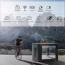 Câmera Esportiva 4k Ultra Hd Wi-fi Câmera Para Capacete Cor Preto Foto mini 2