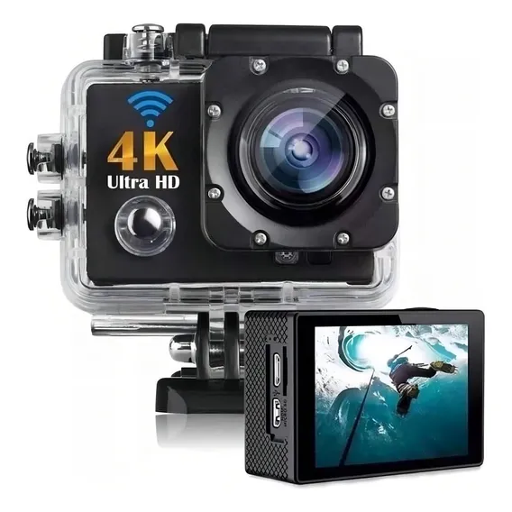Câmera Go Cam Full Hd 4k: Wi-fi, Ação - Com Foto 1